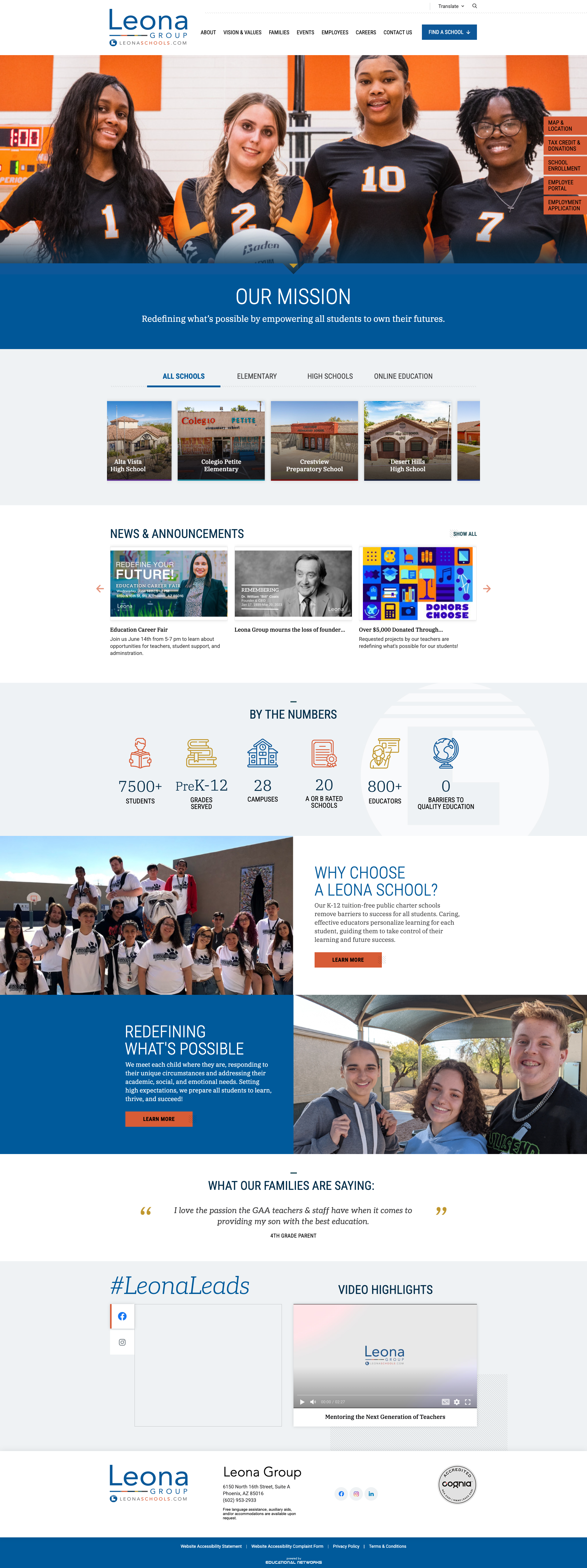 Educational Networks Leona Homepage